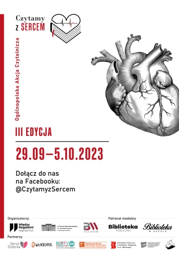 Plakat III edycji akcji Czytamy z Sercem