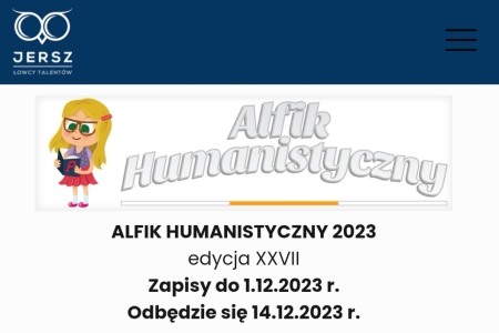 Alfik Humanistycznych - zapisy