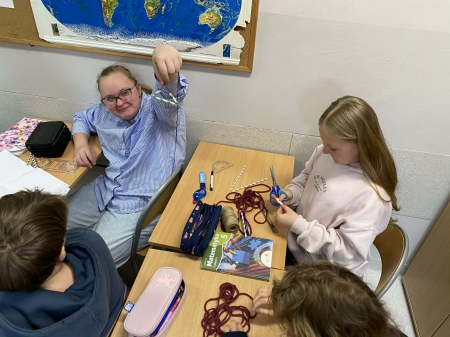 Słomkowe trójkąty w klasach piątych