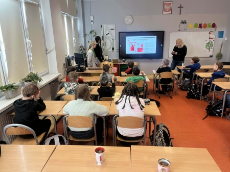 Lekcja biologii w klasie 3a