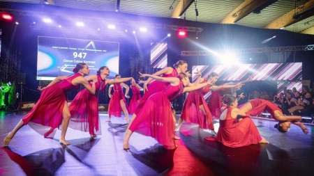 Tancerki z SP2 na Festiwalu Tanecznym o Puchar Dnia Dziecka w Szczecinie